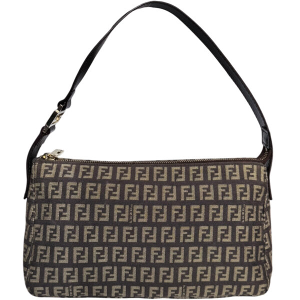 Vintage Fendi Monogram Shoulder Bag in Brown | NITRYL